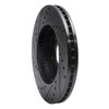 633-58008R Drilled/Slotted Brake Rotor [Black], 1993-1995 Acura/Honda, Position: Front Right - image 4