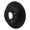 633-58009L Drilled/Slotted Brake Rotor [Black], 1995-1998 Acura/Honda, Position: Rear Left - image 2