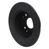 633-58009L Drilled/Slotted Brake Rotor [Black], 1995-1998 Acura/Honda, Position: Rear Left - image 4