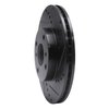 633-58010R Drilled/Slotted Brake Rotor [Black], 1998-1999 Acura/Honda, Position: Front Right - image 2