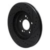 633-58011L Drilled/Slotted Brake Rotor [Black], 1997-2005 Acura/Honda, Position: Front Left - image 4