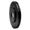 633-58011R Drilled/Slotted Brake Rotor [Black], 1997-2005 Acura/Honda, Position: Front Right - image 2
