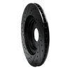 633-58012R Drilled/Slotted Brake Rotor [Black], 1997-2005 Acura/Honda, Position: Rear Right - image 4