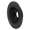 633-58014L Drilled/Slotted Brake Rotor [Black], 1999-2003 Acura/Honda, Position: Rear Left - image 2