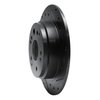 633-58014R Drilled/Slotted Brake Rotor [Black], 1999-2003 Acura/Honda, Position: Rear Right - image 2