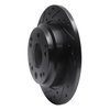 633-58016L Drilled/Slotted Brake Rotor [Black], 1999-2001 Acura/Honda, Position: Rear Left - image 2