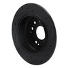 633-58017L Drilled/Slotted Brake Rotor [Black], 2001-2003 Acura/Honda, Position: Rear Left - image 4