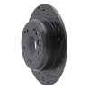 633-58019R Drilled/Slotted Brake Rotor [Black], 2003-2011 Acura/Honda, Position: Rear Right - image 2