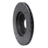 633-58020R Drilled/Slotted Brake Rotor [Black], 2004-2008 Acura/Honda, Position: Front Right - image 4