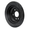 633-58022L Drilled/Slotted Brake Rotor [Black], 2005-2012 Acura/Honda, Position: Rear Left - image 4