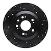 633-58023R Drilled/Slotted Brake Rotor [Black], 2009-2014 Acura/Honda, Position: Rear Right - image 1