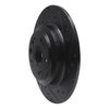 633-58023R Drilled/Slotted Brake Rotor [Black], 2009-2014 Acura/Honda, Position: Rear Right - image 2