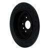 633-58028L Drilled/Slotted Brake Rotor [Black], 2014-2016 Acura/Honda, Position: Rear Left - image 4