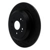 633-58028R Drilled/Slotted Brake Rotor [Black], 2014-2016 Acura/Honda, Position: Rear Right - image 2