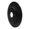 633-58029R Drilled/Slotted Brake Rotor [Black], Fits Select Acura/Honda, Position: Rear Right - image 2