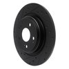 633-58030L Drilled/Slotted Brake Rotor [Black], 2017-2020 Acura/Honda, Position: Rear Left - image 2