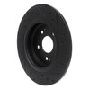 633-58030L Drilled/Slotted Brake Rotor [Black], 2017-2020 Acura/Honda, Position: Rear Left - image 4