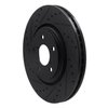 633-58031L Drilled/Slotted Brake Rotor [Black], 2017-2020 Acura/Honda, Position: Front Left - image 2