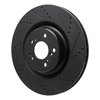 633-58039R Drilled/Slotted Brake Rotor [Black], Fits Select Acura/Honda, Position: Front Right - image 2
