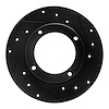 633-59000R Drilled/Slotted Brake Rotor [Black], 1973-1979 Acura/Honda, Position: Front Right - image 1