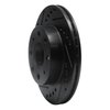 633-59004L Drilled/Slotted Brake Rotor [Black], 1982-1983 Acura/Honda, Position: Front Left - image 2