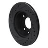 633-59004R Drilled/Slotted Brake Rotor [Black], 1982-1983 Acura/Honda, Position: Front Right - image 4