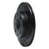 633-59005R Drilled/Slotted Brake Rotor [Black], 1984-2006 Acura/Honda, Position: Front Right - image 2