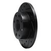 633-59008L Drilled/Slotted Brake Rotor [Black], 1979-1983 Acura/Honda, Position: Front Left - image 2