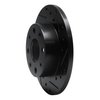 633-59008R Drilled/Slotted Brake Rotor [Black], 1979-1983 Acura/Honda, Position: Front Right - image 2