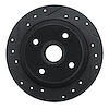 633-59010L Drilled/Slotted Brake Rotor [Black], 1984-1987 Acura/Honda, Position: Rear Left - image 1