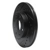 633-59012L Drilled/Slotted Brake Rotor [Black], 1986-1991 Acura/Honda, Position: Front Left - image 2