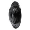 633-59013L Drilled/Slotted Brake Rotor [Black], 1986-1996 Acura/Honda, Position: Rear Left - image 2