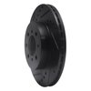 633-59015L Drilled/Slotted Brake Rotor [Black], 1988-1991 Acura/Honda, Position: Front Left - image 2