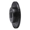 633-59015R Drilled/Slotted Brake Rotor [Black], 1988-1991 Acura/Honda, Position: Front Right - image 2