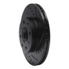 633-59018R Drilled/Slotted Brake Rotor [Black], 1990-2000 Acura/Honda, Position: Front Right - image 2