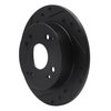 633-59019L Drilled/Slotted Brake Rotor [Black], 1992-1997 Acura/Honda, Position: Rear Left - image 2