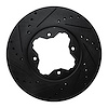 633-59020L Drilled/Slotted Brake Rotor [Black], 1991-1997 Acura/Honda, Position: Front Left - image 1