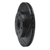 633-59021R Drilled/Slotted Brake Rotor [Black], 1992-1996 Acura/Honda, Position: Front Right - image 2