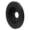 633-59022R Drilled/Slotted Brake Rotor [Black], 1992-1996 Acura/Honda, Position: Front Right - image 4
