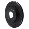 633-59023L Drilled/Slotted Brake Rotor [Black], 1998-2002 Acura/Honda, Position: Front Left - image 2
