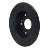 633-59024L Drilled/Slotted Brake Rotor [Black], 1997-2015 Acura/Honda, Position: Rear Left - image 4
