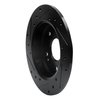 633-59024R Drilled/Slotted Brake Rotor [Black], 1997-2015 Acura/Honda, Position: Rear Right - image 4