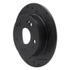 633-59026R Drilled/Slotted Brake Rotor [Black], 1997-2006 Acura/Honda, Position: Rear Right - image 2