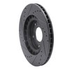 633-59027R Drilled/Slotted Brake Rotor [Black], 2000-2009 Acura/Honda, Position: Front Right - image 4