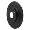 633-59028L Drilled/Slotted Brake Rotor [Black], 2000-2009 Acura/Honda, Position: Rear Left - image 2