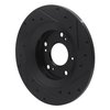 633-59028L Drilled/Slotted Brake Rotor [Black], 2000-2009 Acura/Honda, Position: Rear Left - image 4