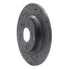 633-59028R Drilled/Slotted Brake Rotor [Black], 2000-2009 Acura/Honda, Position: Rear Right - image 2