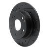 633-59029L Drilled/Slotted Brake Rotor [Black], 2003-2008 Acura/Honda, Position: Rear Left - image 2