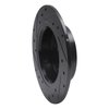 633-59029R Drilled/Slotted Brake Rotor [Black], 2003-2008 Acura/Honda, Position: Rear Right - image 4