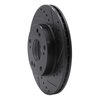 633-59030R Drilled/Slotted Brake Rotor [Black], 2002-2015 Acura/Honda, Position: Front Right - image 2